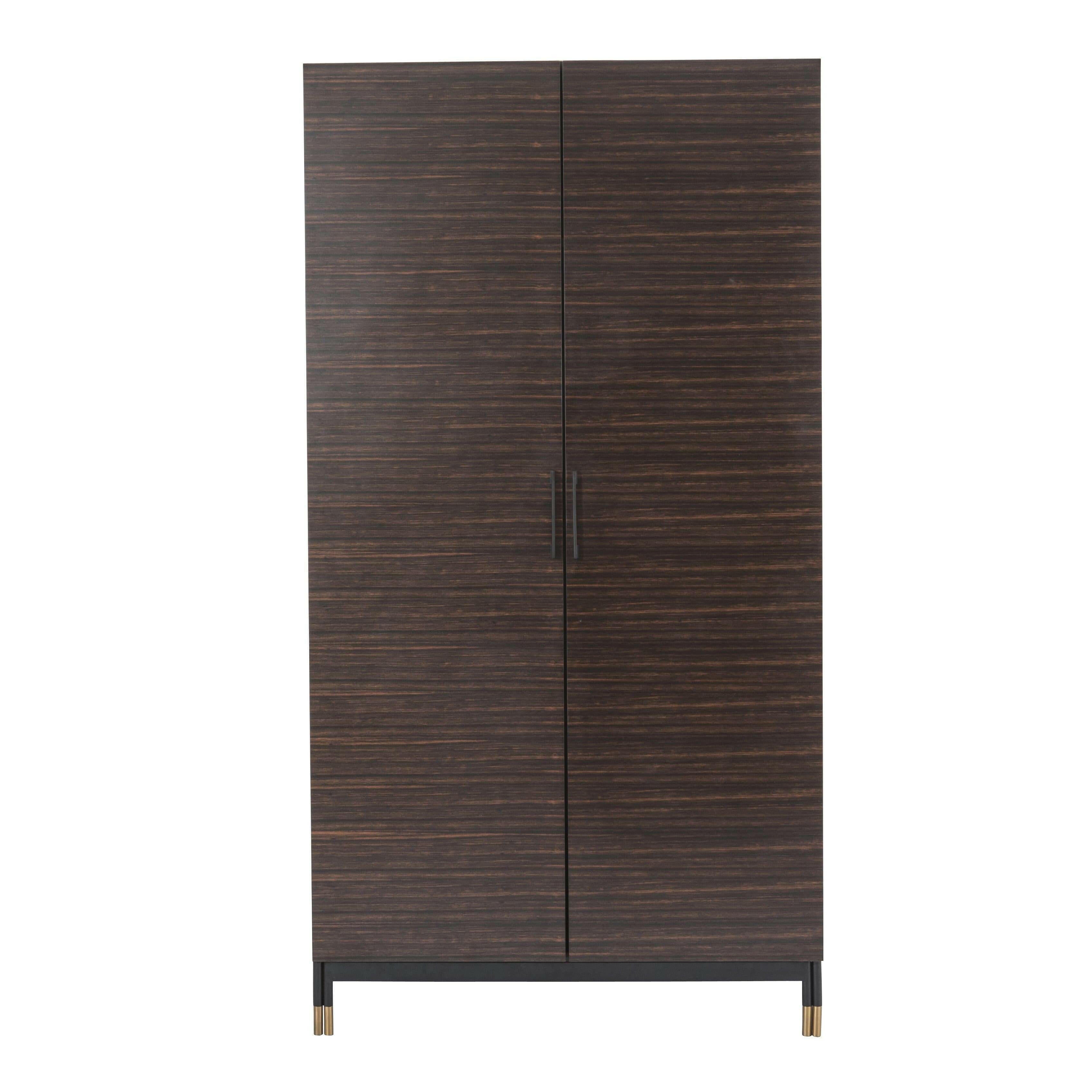 Bali 2 Door Wardrobe - Ebony