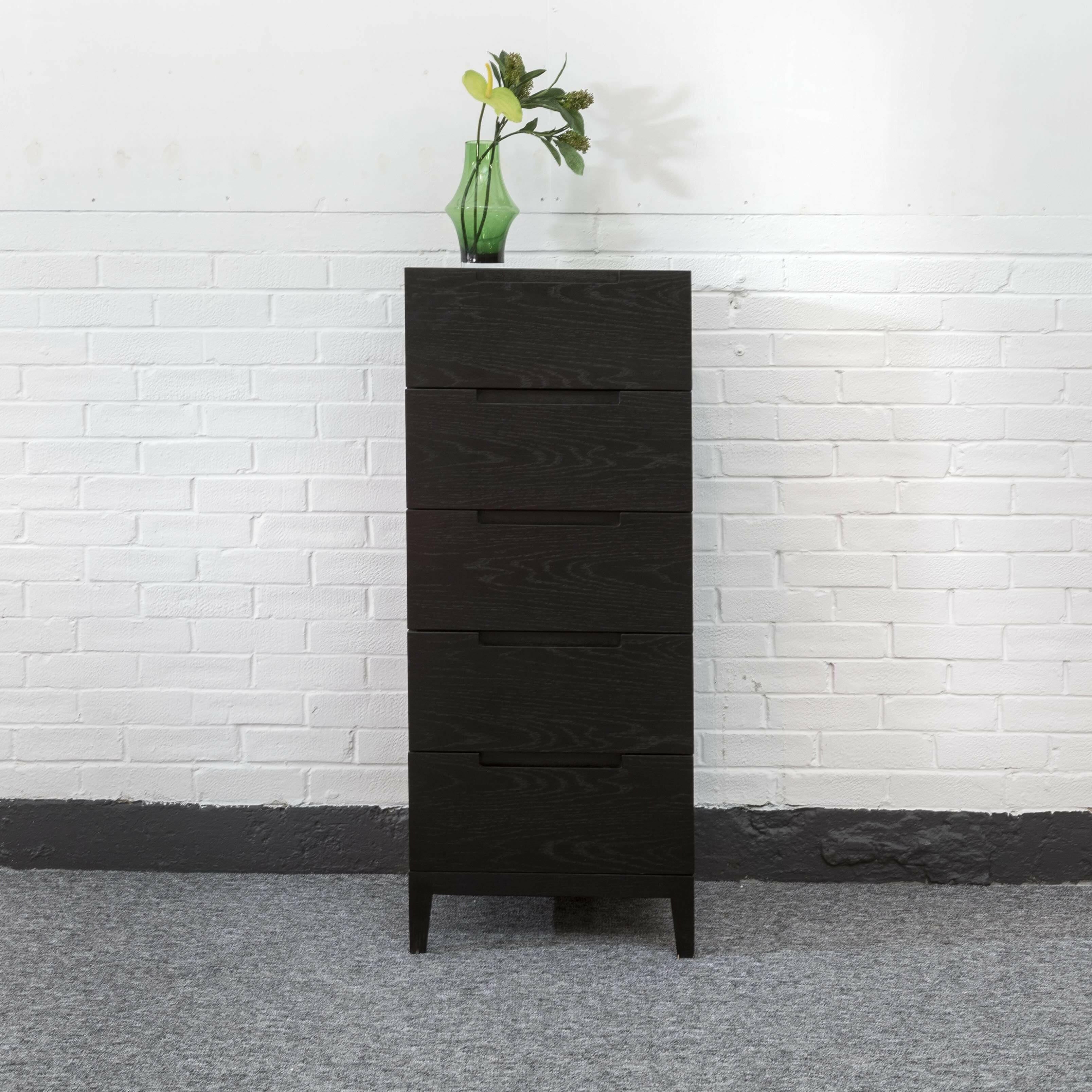 Orchid 5 Drawer Narrow Chest - Wenge