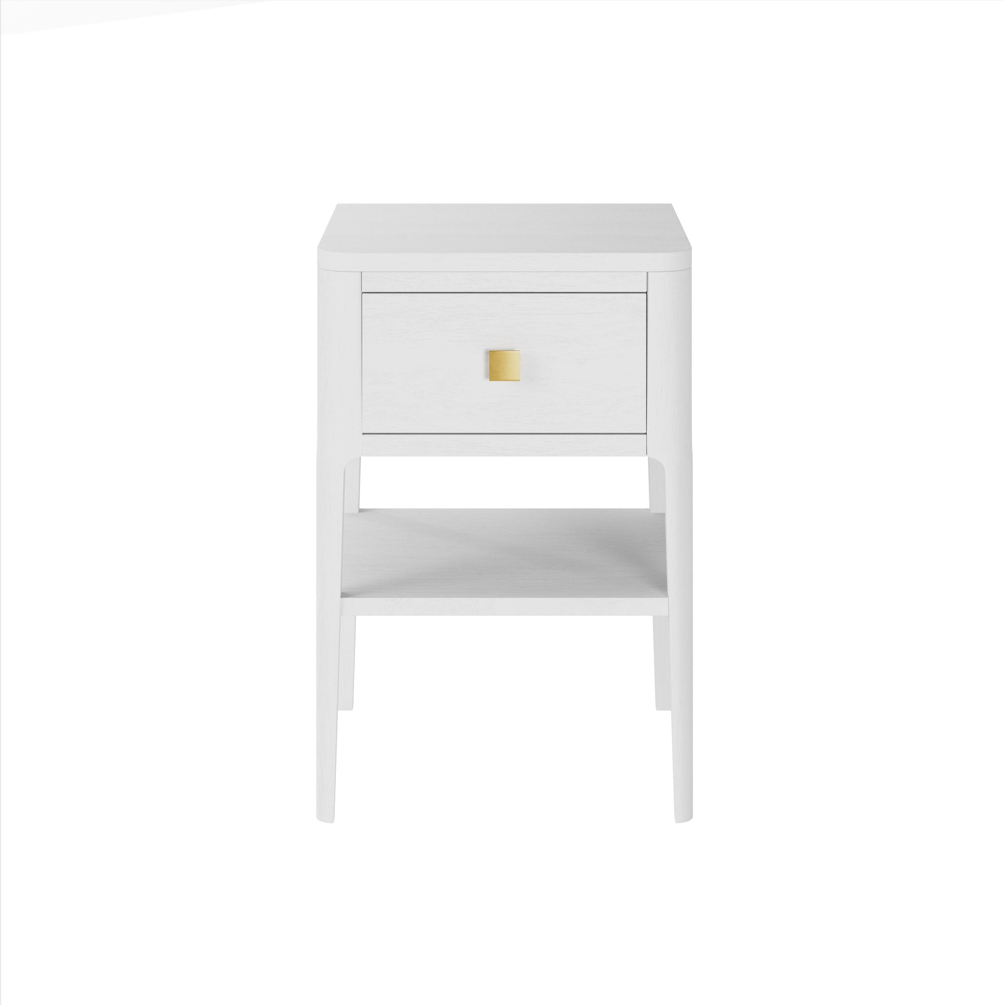 Abberley Bedside - 1 Draw - White