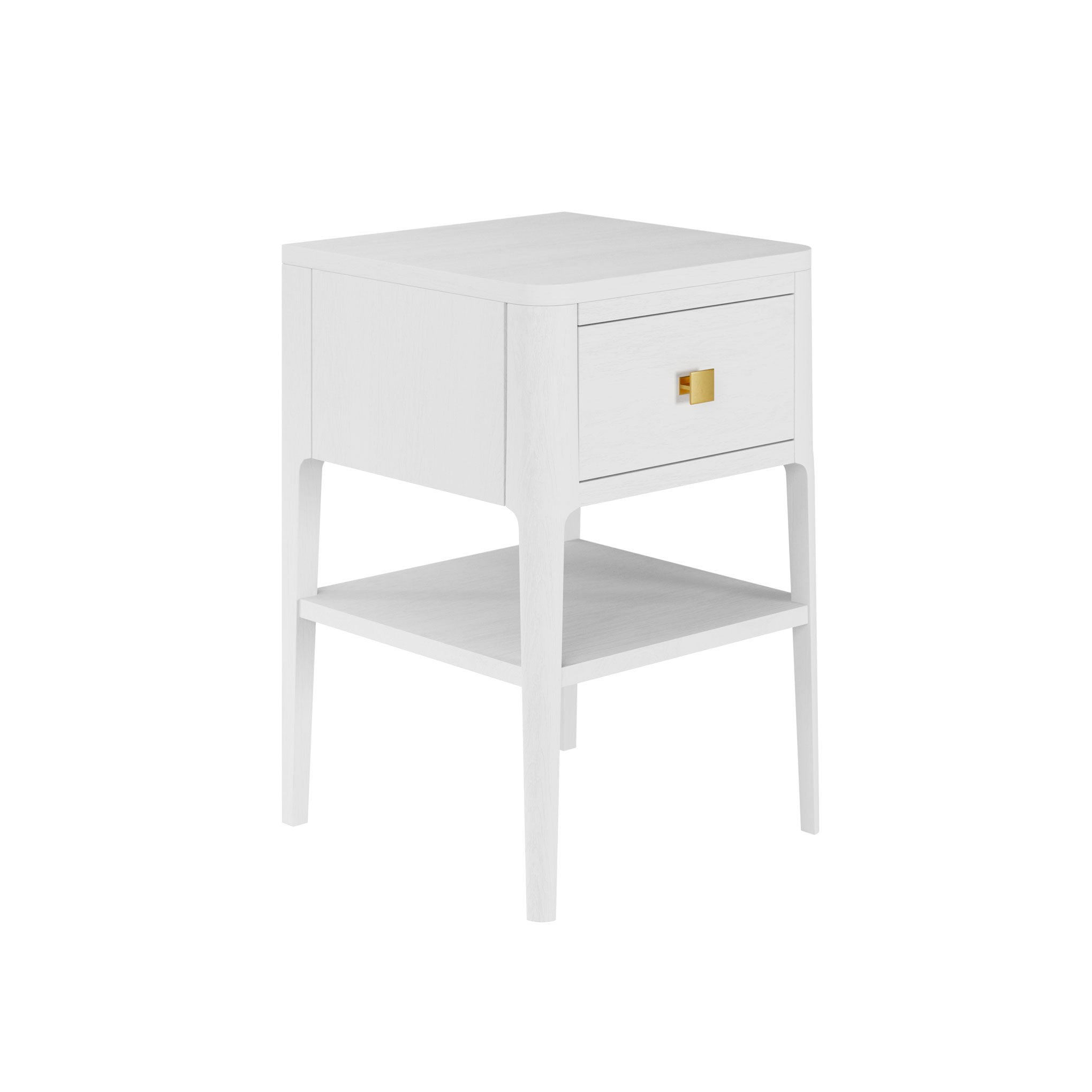 Abberley Bedside - 1 Draw - White