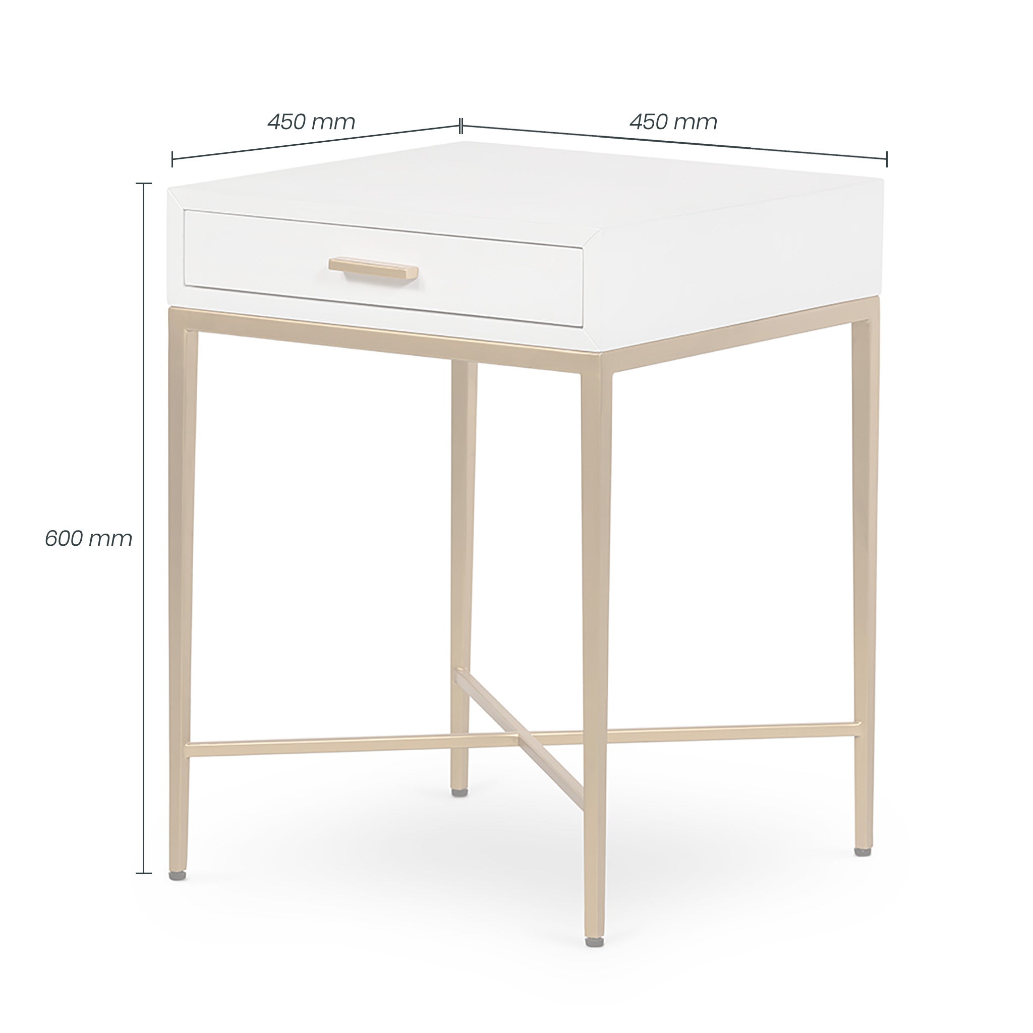 Berkeley End Table | White