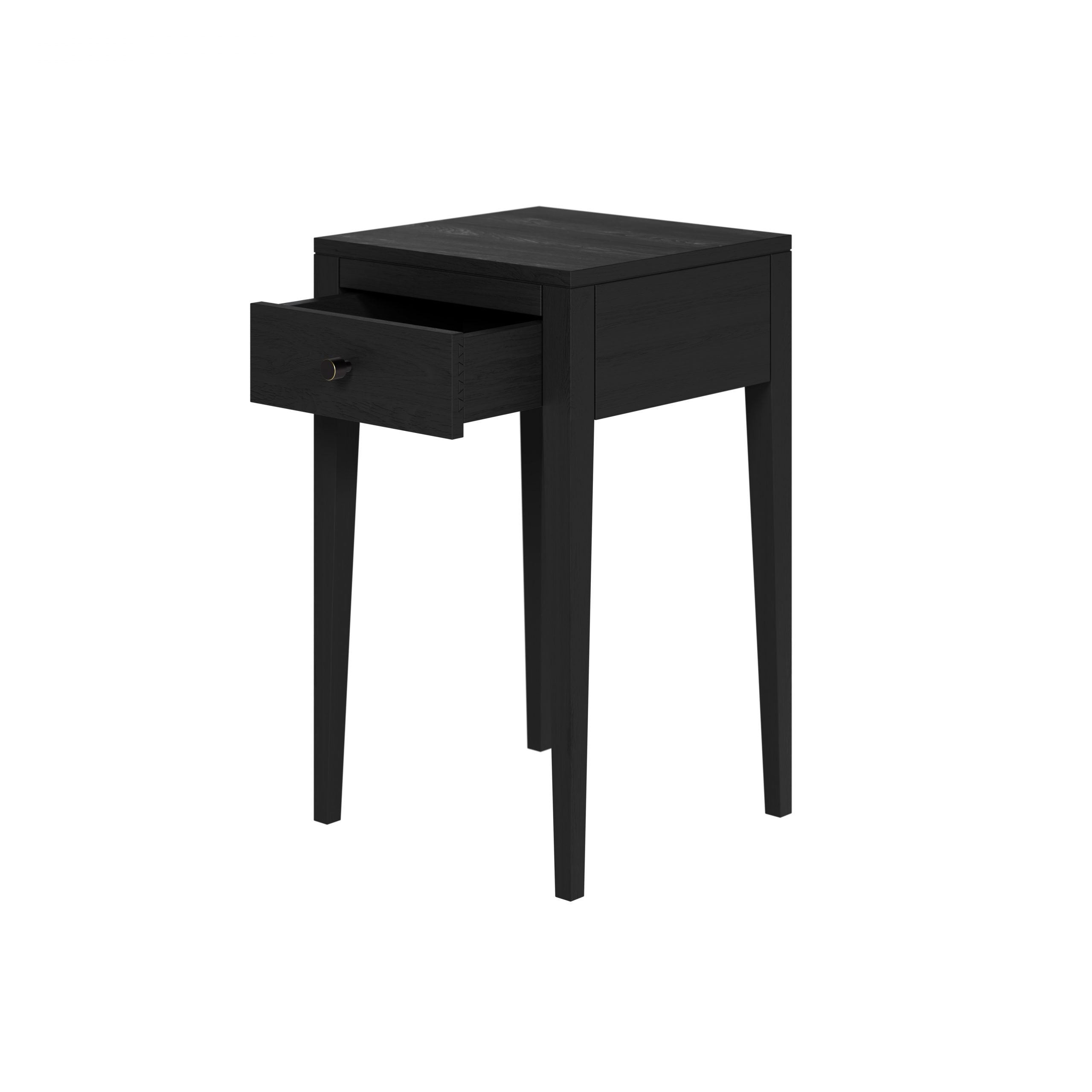 Radford Bedside | Black | 1 Drawer