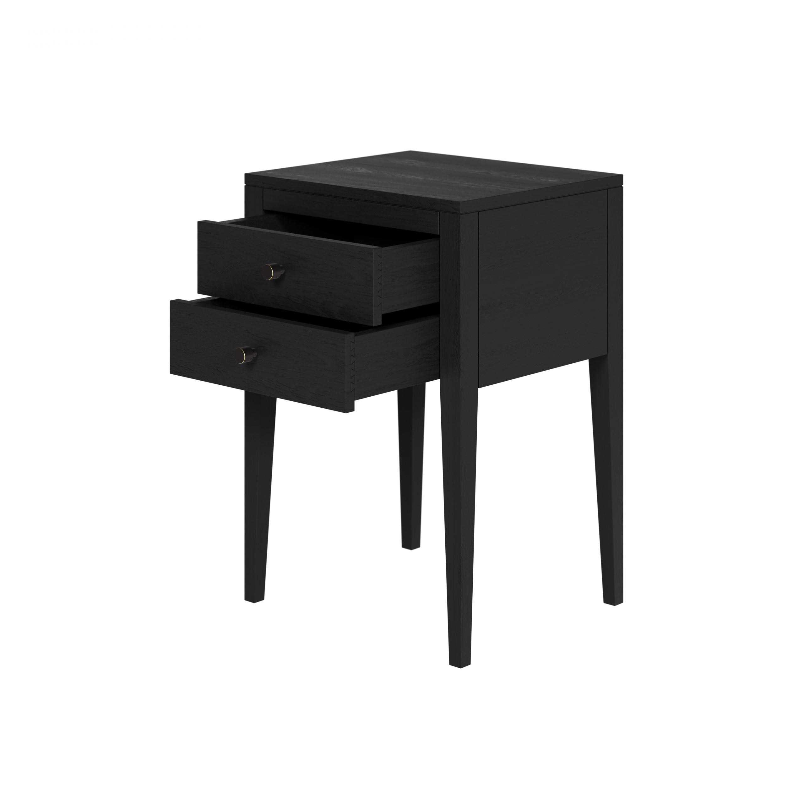 Radford Bedside | Black | 2 Drawers